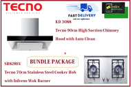 TECNO HOOD AND HOB BUNDLE PACKAGE FOR ( KD 3088 &amp; SR 828SV) / FREE EXPRESS DELIVERY