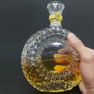 Combo of 2 XO 500ML Glass wine bottles - 500ml glass bottle, 500ml transparent crystal glass bottle