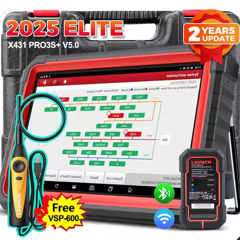 2025 LAUNCH X431 PRO3S+V5.0 10.1" Car Diagnostic Scan ECU Coding Bidirectional TPMS