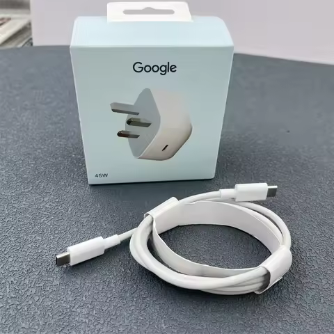 PD 45W UK Fast Charger For Google Pixel 9 Pro XL Fold 8 7 6 5 Pro 8A 7A 6A 5A Pixelbook USB C PD Pow
