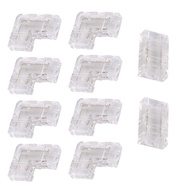 8mm COB Connector 8Pc L-Shaped/Corner Connector2Pc Gapless Connectors for COB LED Strip LightsNOT fo