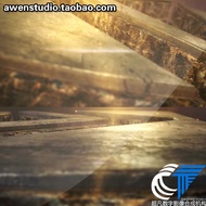 Element3D Atmospheric Shocking 3D Metal Text LOGO LOGO Interpretation Head Video AE Template