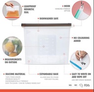 多用途可重複使用矽膠食品收納袋（中號）  ggyckp Multi-use and Reusable Silicone Food Storage Bag (Medium Size) 真空機 真空密封 