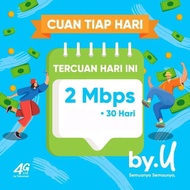 PROMO KARTU PERDANA BY.U TELKOMSEL UNLIMITED 2 MBPS 30 HARI BEST SELLER