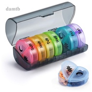 DTB Pill Organizer 2 Times A Day Weekly Pill Box Large Capacity 7 Day Pill Cases Medicine Storage Organizer