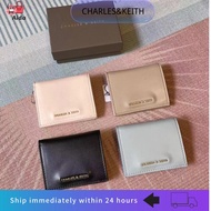 SU2 【January Special】 CHARLES&KEITH female bag CK6-10701122-1 simple short change card bag wallet