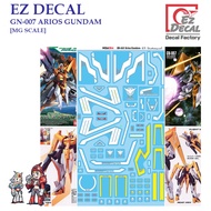 Water DECAL [EZ DECAL] Q04 GN 007 ARIOS GUNDAM [MG SCALE] PRE-CUT