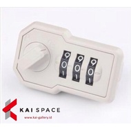 SPACELINE COMBINATION LOCK WITH KEY LOKER NUMBER COMBINATION KEY