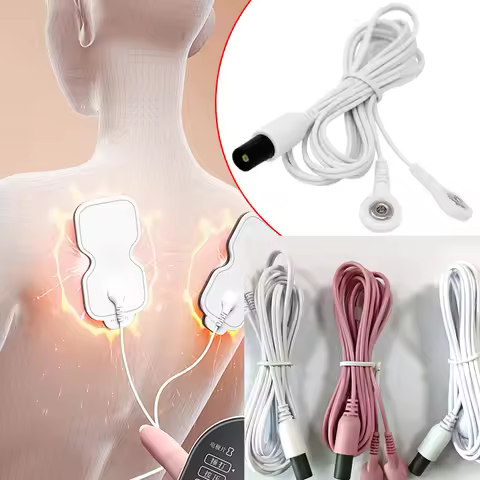 Omron Massager Electrotherapy Devices Replacement Sets - Lead Wire Cable Cord Snaps for HV-F022 F021