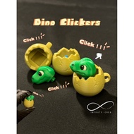 Dino Clicker Fidget | Cute Dinosaur Clicker | 3D Printed | Stress Relief Toy