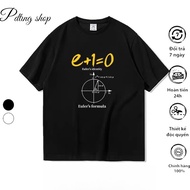 Men's and Women's t-shirts with Rectangular Print - fun t-shirt Euler Math Formula PDTing super fast