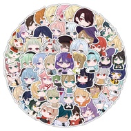 60PCS Cute Cartoon Game Genshin Impact Graffiti Stickers for Helmet Bicycle Hand Account Pencil Case