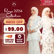 ※ZOE ARISSA BAJU KURUNG MODEN 2024 Rosalind Chiffon Lace Plain baju raya 2024 baju kurung raya 2024 viral floral printed✴