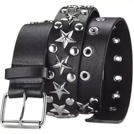 Trend Rivet Belt Heavy Metal Belt Men Women Punk Nightclub Rock Style Belt Jeans Belt Y2K Belt Fashi
