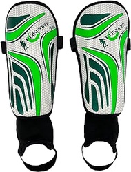 Soccer Shin Guards with Ankle Protection for Adult,Youth, Junior(Green,XL)