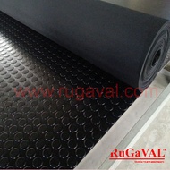 Round Stud Rubber Mat, Size: 3mm x 500mmW x 3mtrL, Anti Slip Mat, Airport Mat, Rubber Floor Mat
