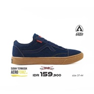 [TERMURAH 100% Original AEROSTREET] Aerostreet 37-44 Massive Low Gum Navy Denim Sepatu Sneakers Casu