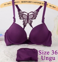 promo SET BRA Butterfly / Bra + CD Kupu-Kupu Size 36 Ungu Asuka shop