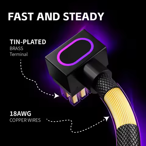 AIJS CPU8PIN Motherboard Extension Cable, ARGB PC Cable with 5V 3Pin,18AWG 90° Right-Angle Design,Ma