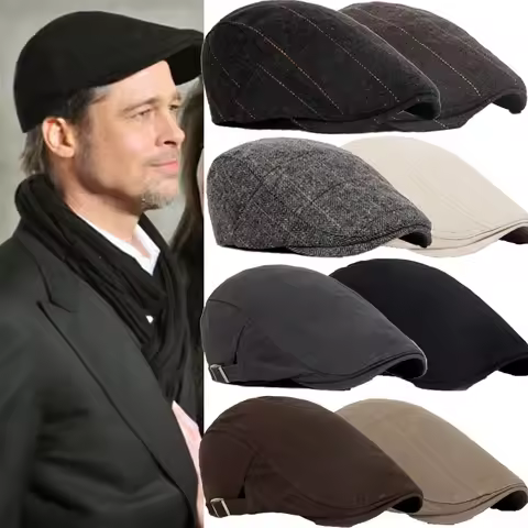 Men Berets Painter Cap Spring Winter Berets Hat For Men Women Retro England Hat Visors Peaked Cap So