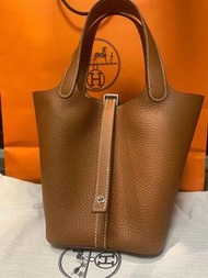 Hermes picotin 18 gold 銀扣