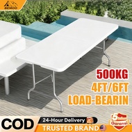 【WTHB】4FT/6FT Foldable Table Heavy Duty Table Outdoor Banquet Dining Event Catering Exhibition Meja 