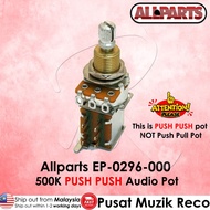 Allparts EP-0296-000 500K !!️ PUSH PUSH !!️ Guitar Pots Guitar Potentiometer Guitar Spare Parts Guit