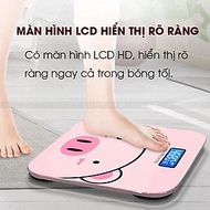 Cân điện tử sức khỏe ,Cân điện tử gia đình nhỏ gọn ,đô chính xác cao ,bền đẹp ,hình chú heo hồng xin