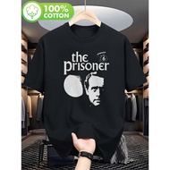 Men's Prison & TV Series 6 Number Logo Vintage 1960s Tee - Iconic & Number 6 Symbol - 100% Cotton So