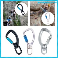 [BuymorefunMY] Locking Carabiner Clip Swivel Snap Hook Accessory Lightweight Aluminum Alloy