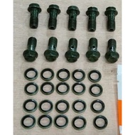 YAMAHA HONDA DISC BRAKE HOSE SCREW WITH WASHER (1PC SCREW+2PCS WASHER)