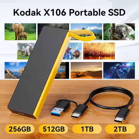 KODAK X106 SSD 1TB ssd external drive Hard Drive 2TB USB3.1 Portable External ssd 256B 512GB 1TB for