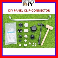 Clip/Cable Tie/Hammer DIY Cage Panel Connector Clip Sangkar Kucing Tikus Belanda Arnab