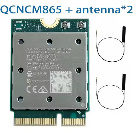 WiFi 7 QCNCM865 WI-FI 7 BT Combo module Bluetooth 5.3 Up to 5.8 Gbps with 4K QAM,Wi-Fi 7, Wi-Fi 6E, 