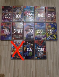 二手Switch games