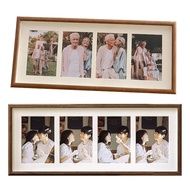 【SEBG】 8x20 Wood Picture Frame - 8x20 Photo Frame With Mat Display 4Pcs 4x6 Photos, 4x6 Picture Fram