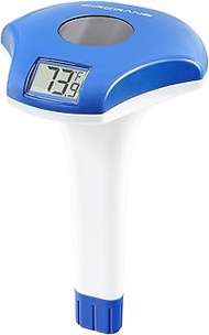 Circrane Solar Digital Pool & Spa Thermometer, Weather Resistant Floating Thermometer, IPX-8 Water P