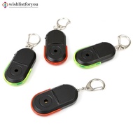 Wishlistforyou Anti-Lost Alarm Key Finder Locator Keychain Device Whistle Sound FinderLED Light A7E3
