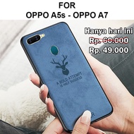 Deer case Oppo A5s - Oppo A7 - A11K - A12 softcase casing back cover levis tpu batman