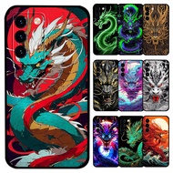 TPU Soft Case for Samsung Galaxy S25 Fe S25Plus S25Ultra S25 Edge T577 Dragon Black Protective Casin