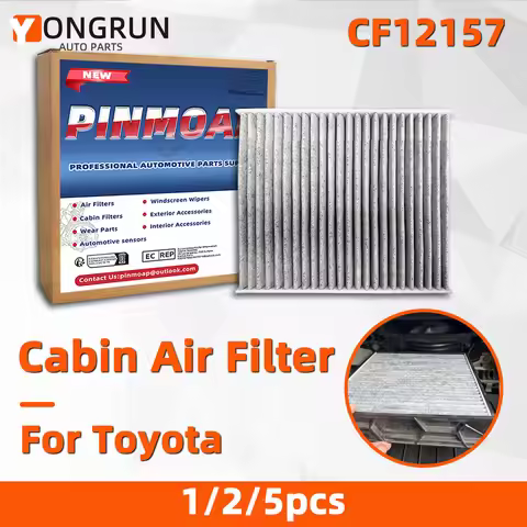 YONGRUN 1/2/5PCS Car Air Filter Suitable For Toyota/Lexus CF12157 CAF1950P C214711C 87139-0R030 7288
