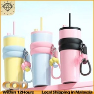 710ML Water Bottle Thermos Bottle Tumbler with Handle Stainless Steel Insulated Thermal Coffee Cup C
