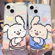 Cute Dog Couple Phone Case For Redmi Turbo 5 Max 4 3 Y3 Y2 Y1 A7 A5 A4 5G A3X A3 A2 A1 Plus 8 8A 7 7