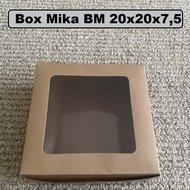 Kraft Mica Box 20x20x7.5cm