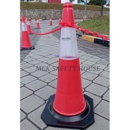 RUBBER PE BASE TRAFFIC CONE/ GETAH KON KESELAMATAN JALAN RAYA/ SAFETY TRAFFIC CONE (750mm)