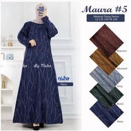 BIG SALE Maura Dress #5 Ld120 - Gamis Diana Denim Terbaru Jumbo