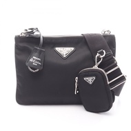 【二手】Prada PRADA 肩背包 Re-Edition 2000 1BH046 黑色尼龍 Saffiano 皮革單背包 女士二手 A