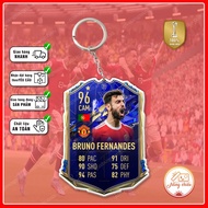 Bruno Fernandes, Manchester United Football Club ️ Player Card Keychains