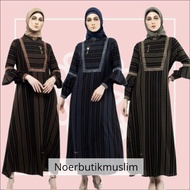 rb9 Hikmat Fashion Original A9466 Abaya Hikmat noerbutikmuslim Gamis