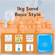 Magic Kinetic Sand Sensory Toys - Moldable Building Play Set for Kids Creative Indoor Activity & Edu